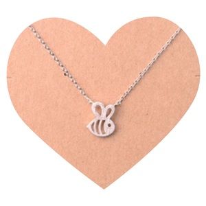 Silver Bee Necklace